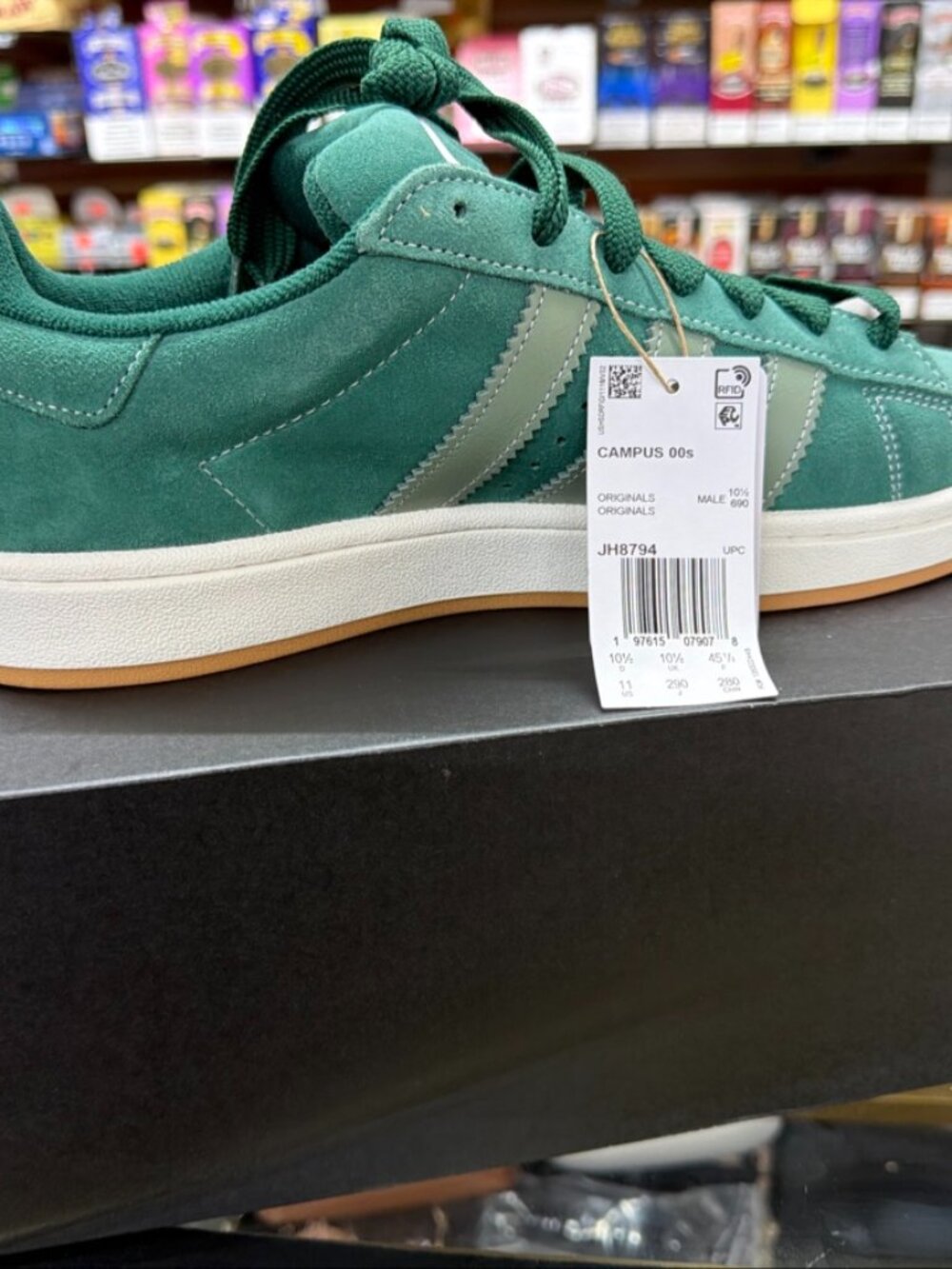 adidas Campus 00s JH8794 Collegiate Green Men's 11
